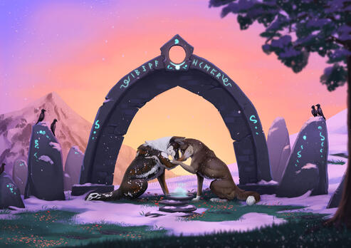 Lineless/Painting + detailed bg